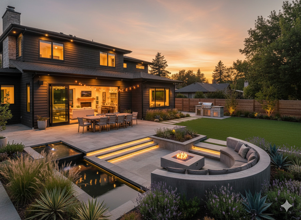 Residential landscape transformation